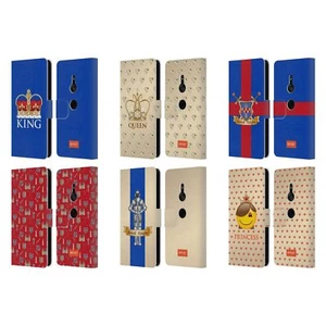 OFFICIAL emoji® ROYAL LEATHER BOOK WALLET CASE COVER FOR SONY PHONES 1 - Picture 1 of 12