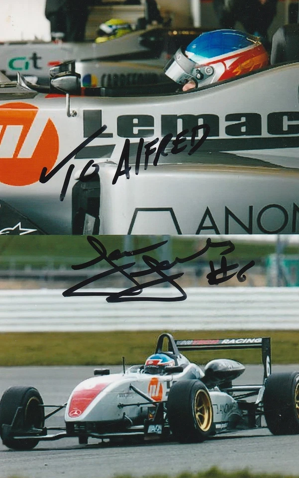 JAMES JAKES - ORIG SIGNED PHOTO: FORMER INDYCAR-DRIVER - INDY 500 - EARLY SIGN - Image 1 of 1