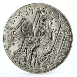 Czech Republic 200 korun Slovanech - Emauzy Cathedral Church silver coin 1997 - Picture 1 of 6