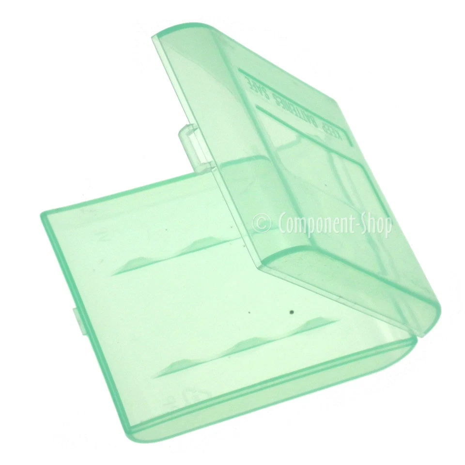 4x Green Battery Carrying Cases for 4x AA or AAA Batteries. - Image 1 of 1