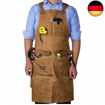 LEFOR·Z Arbeitsschürze Herren,Robuste Werkzeugschürze für Män