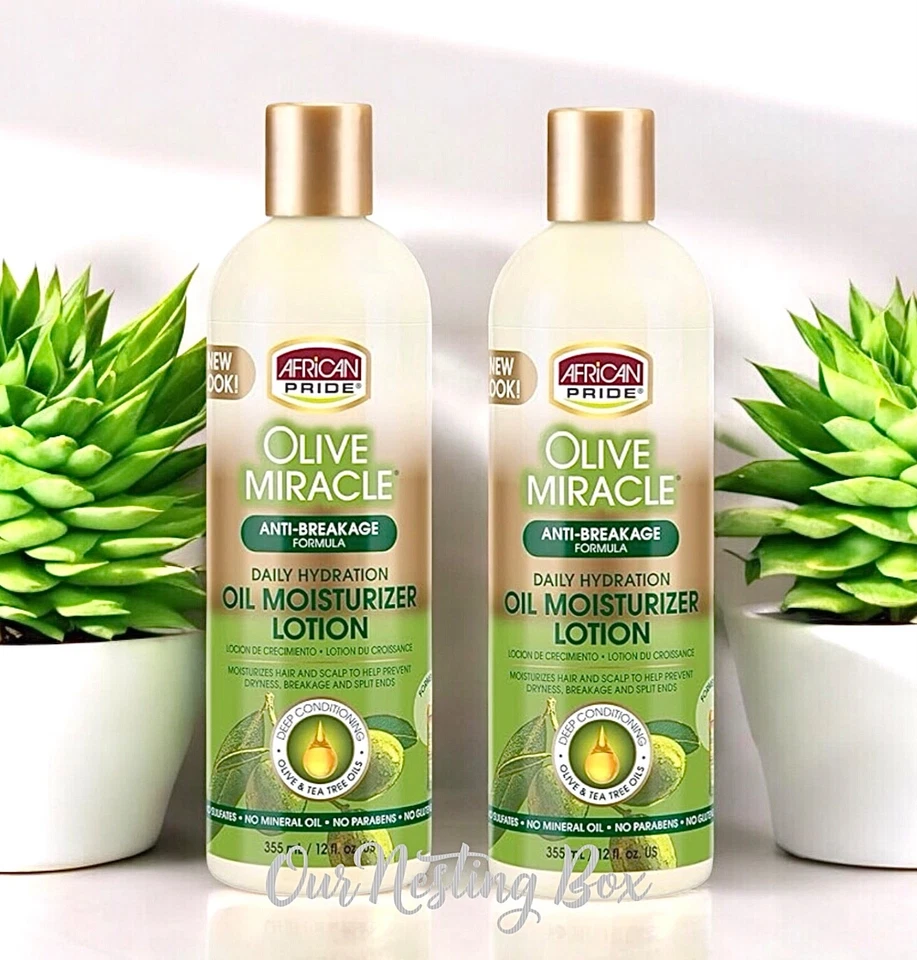 African Pride Olive Miracle Hair Moisturizer Lotion 12 Oz