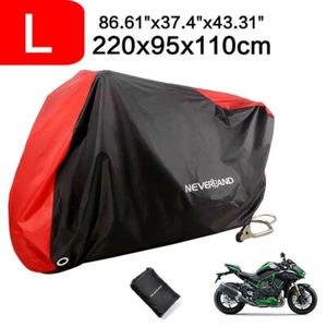 L Motorcycle Cover Bike Waterproof Outdoor Rain Dust Sun UV Scooter Protector - Picture 1 of 16