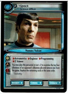 STAR TREK CCG 2E THESE ARE THE VOYAGES RARE CARD SPOCK 12R85 ex - Picture 1 of 1