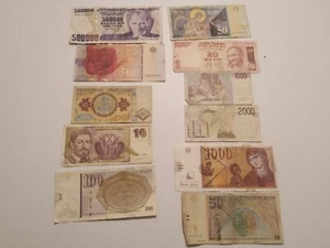 Set Of 11 Bank Notes Of The World, Great For collectors - Picture 1 of 3