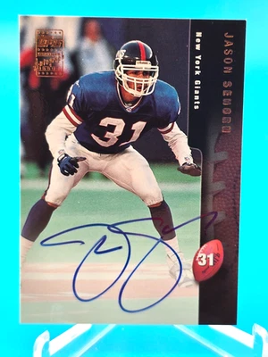 Jason Sehorn 1998 Topps Autograph Auto A7 On Card - New York Giants - Image 1 of 2