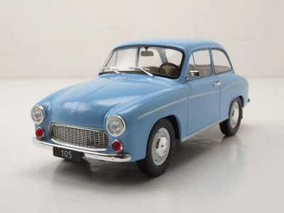 Syrena 105 1975 Azzurro Modellino 1:24 Whitebox - Immagine 1 di 4