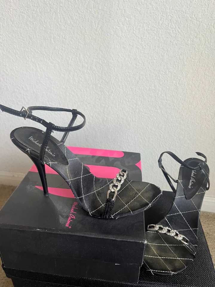 sandalias mujer negras talla 10 tiras Foto 1 de 1