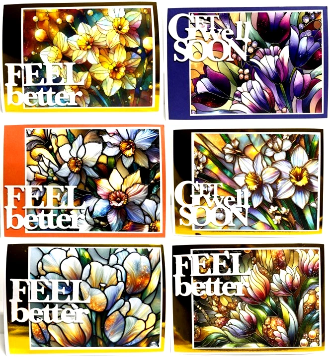 Get Well Soon Cards : Handmade : Unique:  You Choose Design - Image 1 of 1