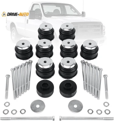 Body Cab Mount Bushings Kit fit 1999-2007 Ford F250 F350 Super Duty, KF04058BK  - Image 1 of 4