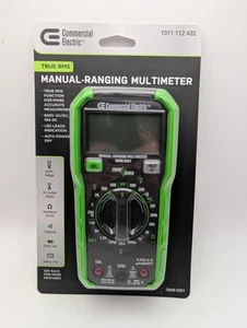 Commercial Electric True RMS Manual-Ranging Digital Multimeter 600-Volt - Picture 1 of 8