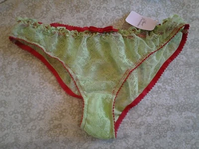 AGENTE PROVOCADOR RARO AMOR VERDE LIMA/ROJO CALZONCILLO TALLA GRANDE UK 12 NUEVO CON ETIQUETAS Foto 1 de 3