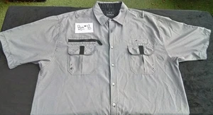 Men's Button Down Short Sleeve Black&white Checkered Shirt By Koman B12 - Picture 1 of 21