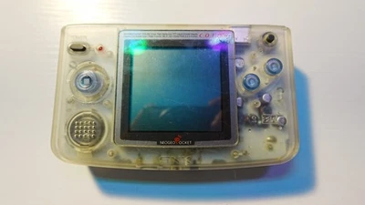 SNK Neo Geo Pocket Color Clear Console Tested Good Cond - No Batt Cover RARE - Image 1 of 4