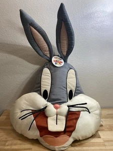1994 Looney Tunes Bugs Bunny Giant 2ft Stuffed Head vintage by Play by Play - Picture 1 of 9