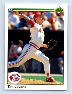 1990 Upper Deck Tim Layana Rookie Cincinnati Reds #717 - Image 1 of 2