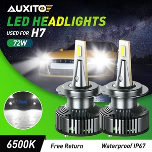 2x AUXITO H7 LED Headlight Bulbs Conversion Kit High Low Beam White Super Bright - Picture 1 of 12