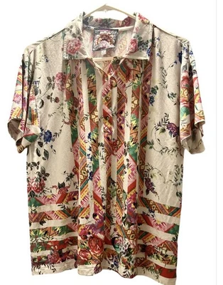 Camisa de golf Johnny Was, manga corta, cuello de bambú, VWT Foto 1 de 4