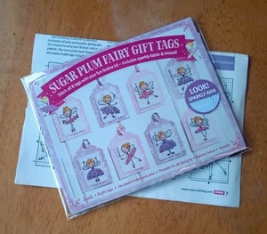 Christmas Cross stitch kit, Sugar Plum Fairy christmas gift tags - Picture 1 of 1