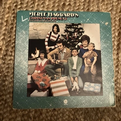 Merle Haggard's Christmas Present Vintage 12" Vinyl 33 RPM LP Record Album 1973 - Image 1 of 3