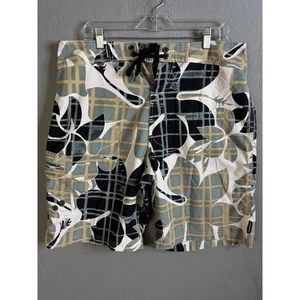 Local Motion Board Shorts Men's Extra Large Floral 36 Cargo Pocket Swim Trunks - Picture 1 of 9