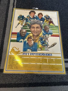 POSTER CALENDARIO CALCIO PITT PANTHERS 1983 1984 laminato - Foto 1 di 4