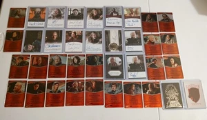 Rittenhouse Game Of Thrones - 37 Card Lot - Autos Relic Metal Cards Inserts - Picture 1 of 6