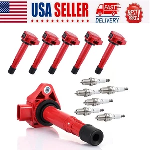 6X Ignition Coils + 6X Spark Plugs Front for Honda Odyssey 1999-2007 3.5L UF242 - Picture 1 of 16