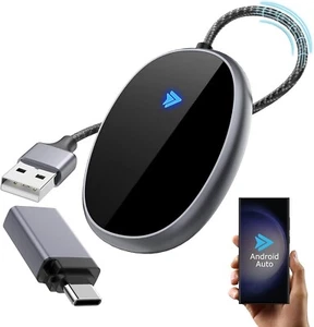 POIYTL Wireless Android Auto Adapter, Wireless CarPlay Adapter USB Plug & Play D - Picture 1 of 4