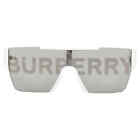 Burberry Grey / Burberry Silver / Gold Square Men's Sunglasses BE4291 3007H 38