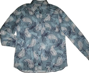Caribbean Joe Island Supply Co. Shirt Men's L Button Up Paisley Print L/S EUC - Picture 1 of 3