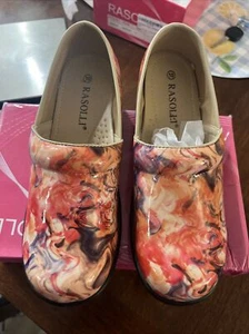 Rasolli Nursing Clog Size 10 Multicolor Floral Lightweight Slip on Shoe - Picture 1 of 4