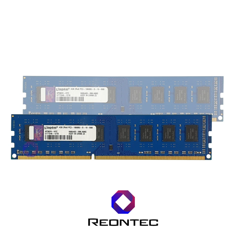 4GB Ram Pc Kingston Pc3 - 10600U Ddr3 Kp382H-Hyc 2Rx8 - Immagine 1 di 1