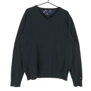 Tommy Hilfiger Jersey Suéter Algodón Cachemira Cuello En V Hombre Talla L - Imagen 1 de 9