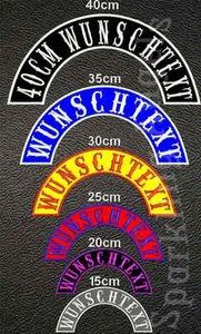 Toprocker oberer Bogen  extra stark gebogen   Biker Kutte  Dein Wunschtext - Imagen 1 de 7