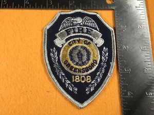X-8 FIRE DEPARTMENT PATCH - FDNY - CITY OF GREENSBORO, NC - 1808 - FIRE DEPT - Picture 1 of 2