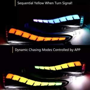 RGB LED Mirror Sequential Signal & Fog Light for Infiniti Q50 Q60 2014-2022 - Picture 1 of 12