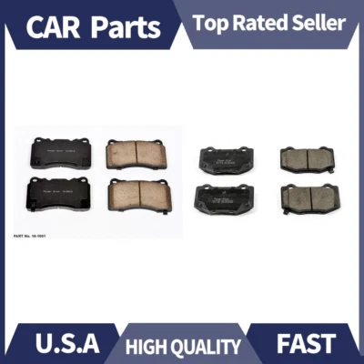 2x Front Rear Disc Brake Pad Set fits Camaro 2017-2018 Power Stop - Image 1 of 4