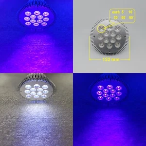 36W UV 365nm 395nm 420nm 440nm Purple LED Lamp Spot Light Bulb Curing PAR38 - Picture 1 of 12