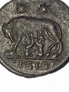 Alto Alivio en Condiciones*Lucernae City Follis Shewolf gemelos Tesalónica (330-346) - Imagen 1 de 4