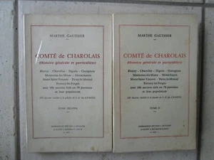 GAUTHIER : Histoire générale et particulière du comté de CHAROLAIS, 1973. - Foto 1 di 17