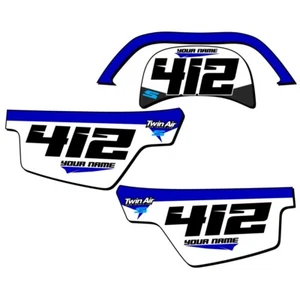 PW 50 SG64 Custom MX Number Plates Senge Graphics Kit Compatible with Yamaha - Picture 1 of 4