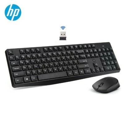 HP CS10 Wireless Keyboard Mouse Combo Gaming Office Mice & Keyboard Set Black &  - Image 1 of 4