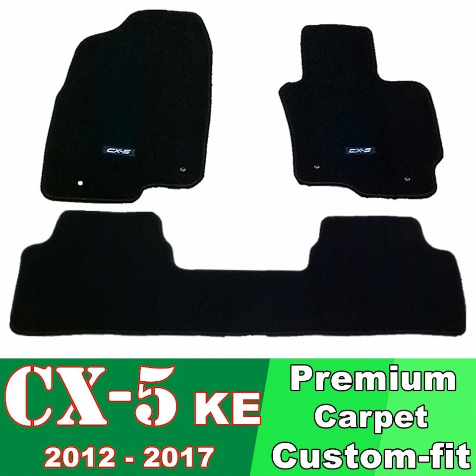 PREMIUM Carpet Car Floor Mats for Mazda CX-5 KE CX5 2012-2017/2 front rear - image 1 of 3