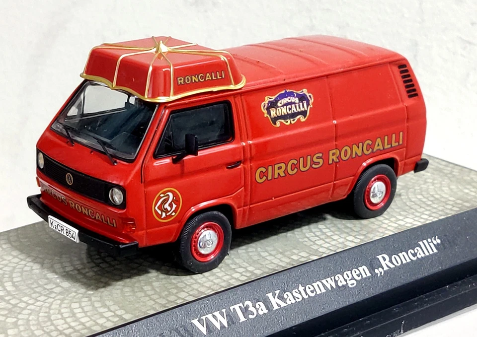 Premium Classixxs 1/43 Volkswagen T3a Kastenwagen Roncalli Art-Nr 11411 - Image 1 of 4