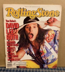 1985 April 11 ROLLING STONE Magazine DAVID LEE ROTH (VAN HALEN) (MH144) - Picture 1 of 1