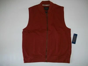 PENDLETON Full Zip ALSEA Smooth Knit Fleece Lined VEST Jacket Mens SMALL NEW - Picture 1 of 4