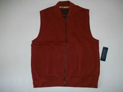 PENDLETON Full Zip ALSEA Smooth Knit Fleece Lined VEST Jacket Mens SMALL NEW - Image 1 of 4