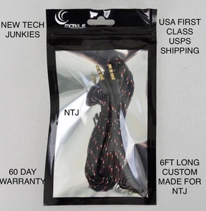 3.5mm male stereo audio aux auxiliary cable for iPod mp3 car iPhone 4s 5c 6 plus - Picture 1 of 62
