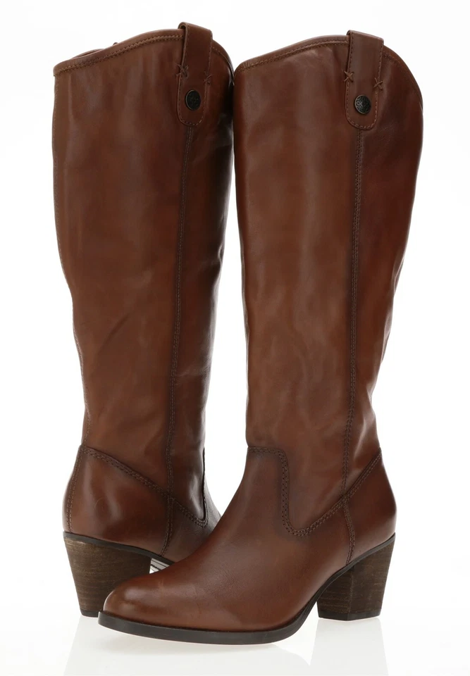 Botas de montar altas de cuero marrón tostado Taylor FRANCO FORTINI 235625 talla 6,5 M Foto 1 de 4